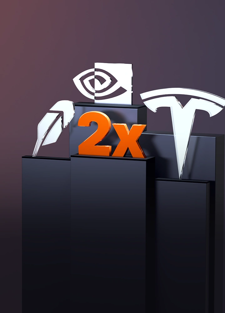 2x Leveraged Single Stock ETFs