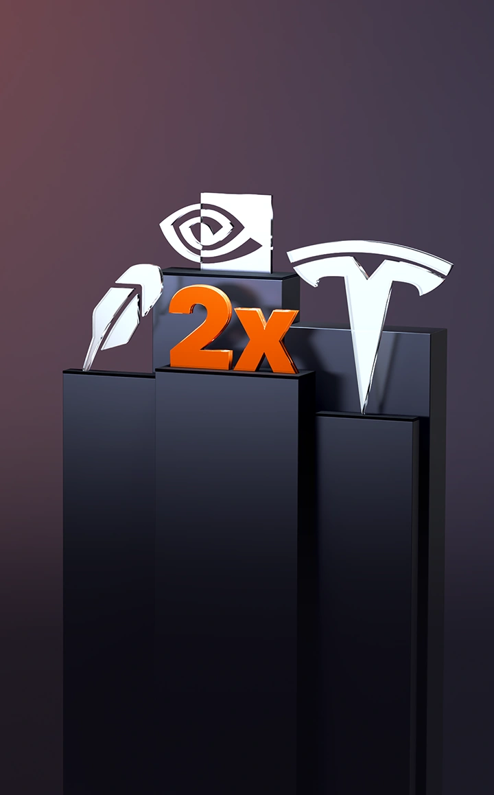 2x Leveraged Single Stock ETFs